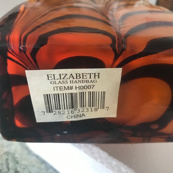 Vintage Block Crystal “Elizabeth” Handbag Vase  8"  Hand Cut & Polished  NIB - Picture 9 of 9